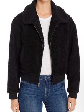 Marc New York Black Sherpa Bomber